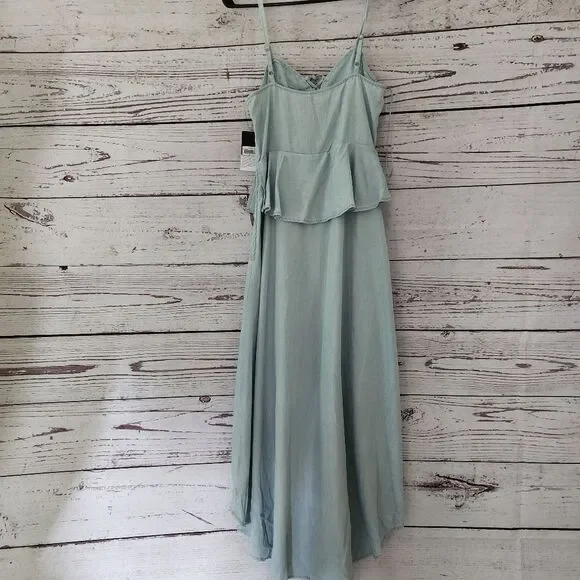 GUESS Chambray High-Low Peplum Dress - Small NWT - Picture 6 of 7